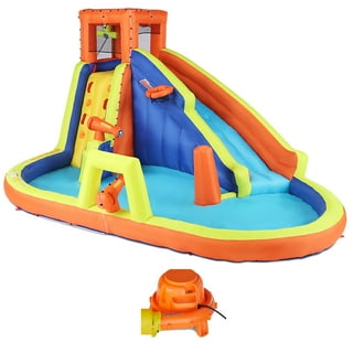 Banzai 90369 adventure club water park inflatable 2 lane water slide splash pool cheap