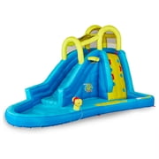Banzai Inflatable Big Blast Splash Slide Lagoon Pool Outdoor Water Park 2 Pack