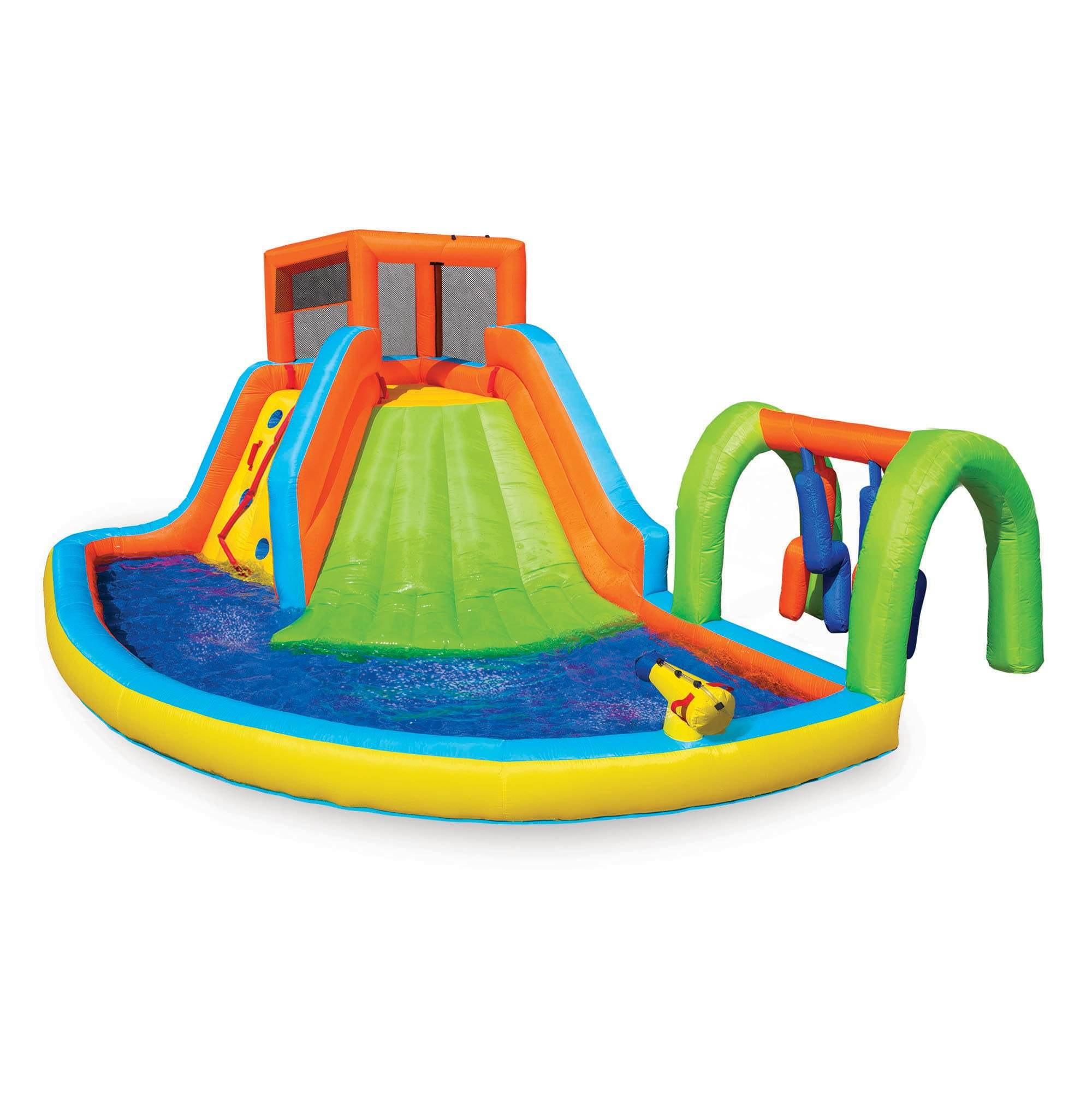 Banzai Inflatable Summit Splash Adventure Splash Kiddie Pool Slide
