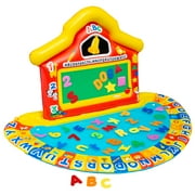 Banzai JR School Splash Learning Mat Multicolor Sprinkler Pool Kids Alphabet Numbers, Ages 3+