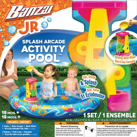 Banzai Jr. Splash Arcade Activity Pool, 18 Months & Up