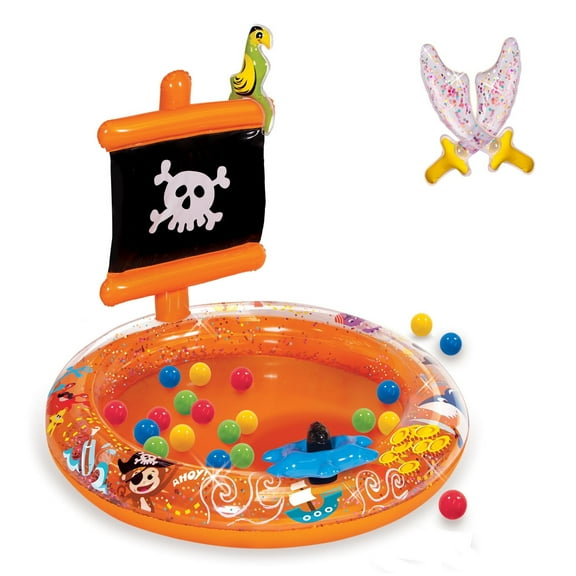 Banzai Sparkle Pirate Ball Pit, 20 Soft Touch Balls