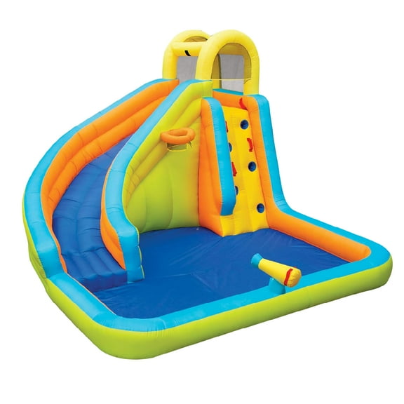 Banzai Splash N Blast Outdoor Inflatable Water Slide Splash Pool and Park