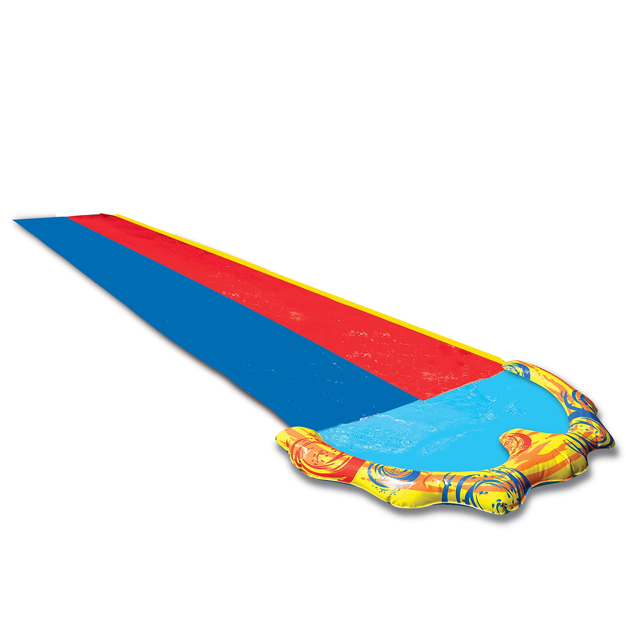 Dual-Lane Inflatable Water Slide with Splash Pool - 16' Long