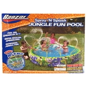 Banzai Spray & Splash Jungle Fun Pool Swimming Pool with Sprinklers