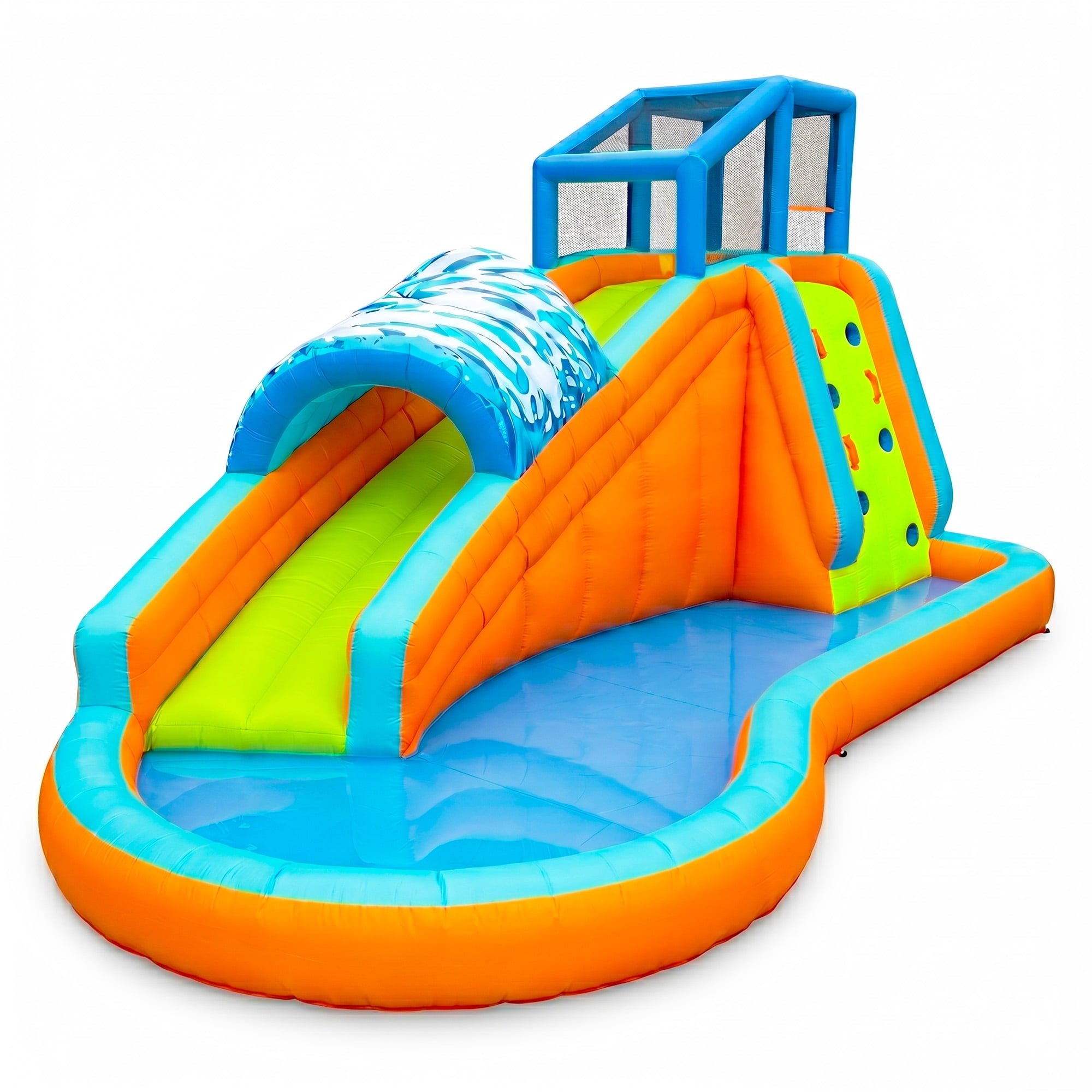 Banzai Surf Rider Kids Inflatable Outdoor Lagoon Water Slide Splash Park