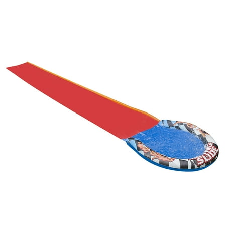 Banzai Turbo Speed Inflatable Racing Slide W/ Slick Tech Solution, 17 ft x 28 in, Children 5+ years