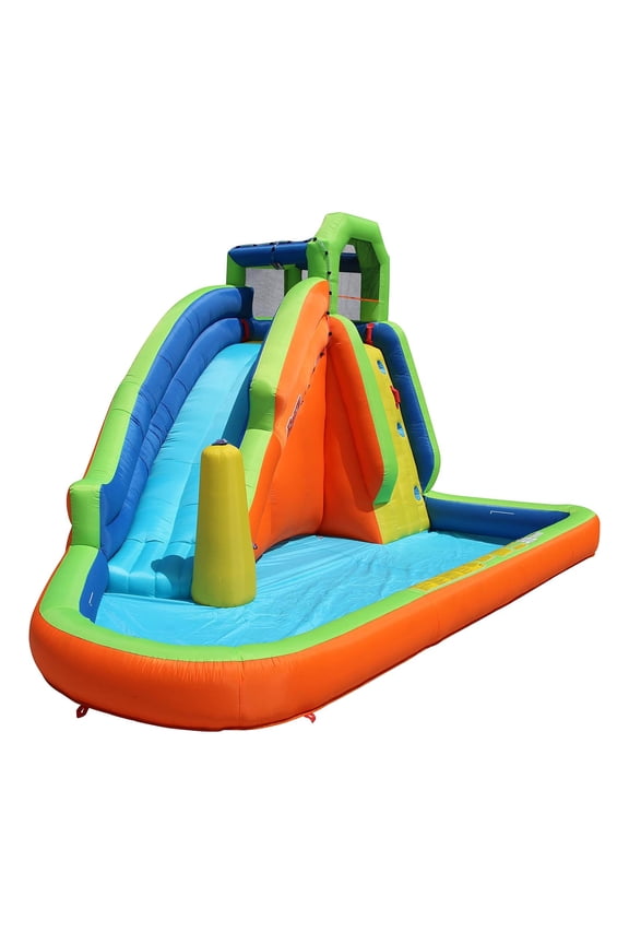 Water Slide with Geyser Sprinkle and Giant Pond
