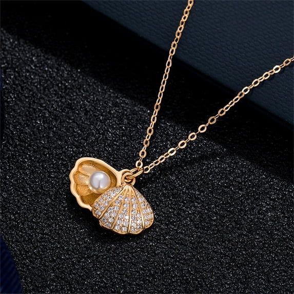 Banzch 2024 Fashion Shells Pearl Necklace For Women Gril Wonderful Gift,Mothers Day Gifts