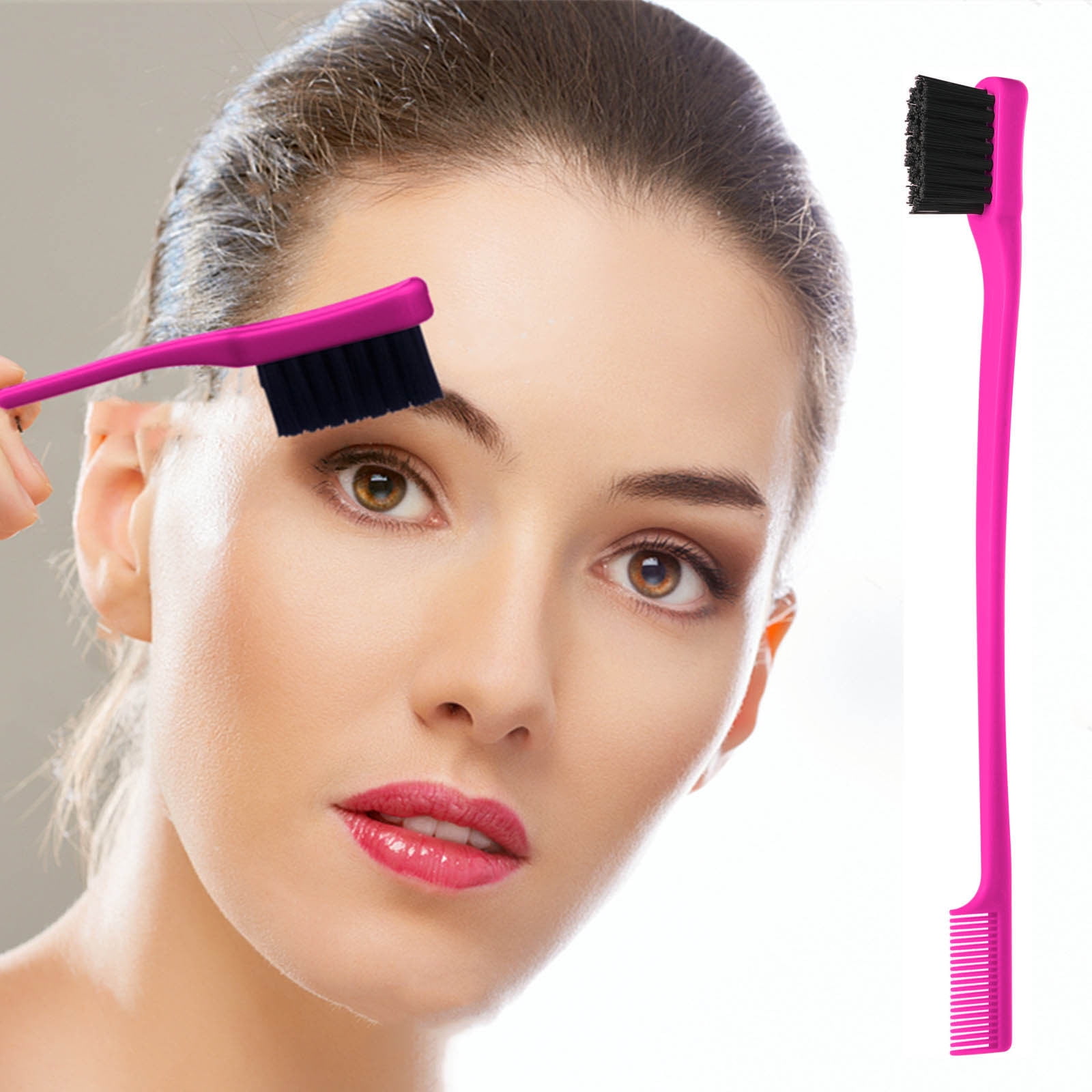 Banzch Edge Brush, Double-Ended Brow and Hair Styling Comb, Edge ...
