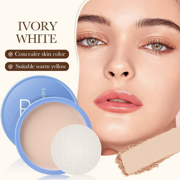 Banzch Face Powder Oil Control Face Powder Matte Setting Powder Makeup Silk Soft Mist Powder Long Lasting Finishing Powder New Upg 16g,Mothers Day Gifts
