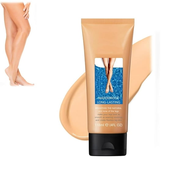 Banzch Leg Makeup Waterproof No Transfer,Leg Makeup Lotion,Leg Beauty Tender Skin Concealer,Body Makeup Waterproof No Transfer for Tattoo Cover Up,Full Coverage Foundation and Concealer,Natural Skin