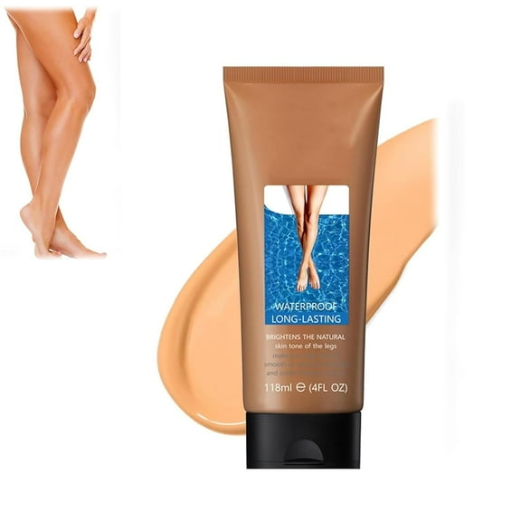 Banzch Leg Makeup Waterproof No Transfer,Leg Makeup Lotion,Leg Beauty Tender Skin Concealer,Body Makeup Waterproof No Transfer for Tattoo Cover Up,Full Coverage Foundation and Concealer,Natural Skin