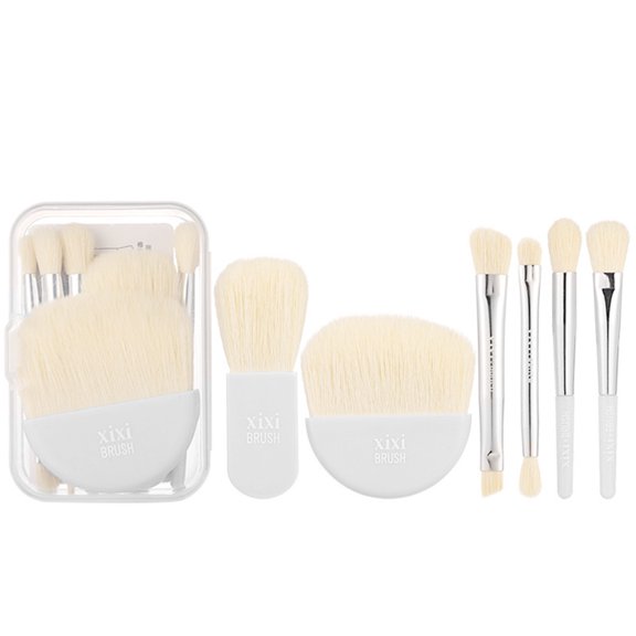 Banzch Mini Makeup Brush Set ,Travel Makeup Brushes Set,Portable Small Mini Makeup Brush Case For Women Face Eye Eyebrow Blush And Lip Gloss,Mothers Day Gifts