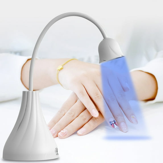 Banzch Nail Lamp Mini Nail Light For Gel Nail Polish LED Flash Cure Lamp Auto Curing Dryer Goosenecks Lamp For Nail Salon Home DIY Manicure,Mothers Day Gifts