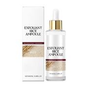 Banzch Rice Ampoule, White Rice Exfoliant, Moisturizing Peeling Solution, Face & Body Pore Minimizing Exfoliator, Gentle Brightening Ampoule 100ml
