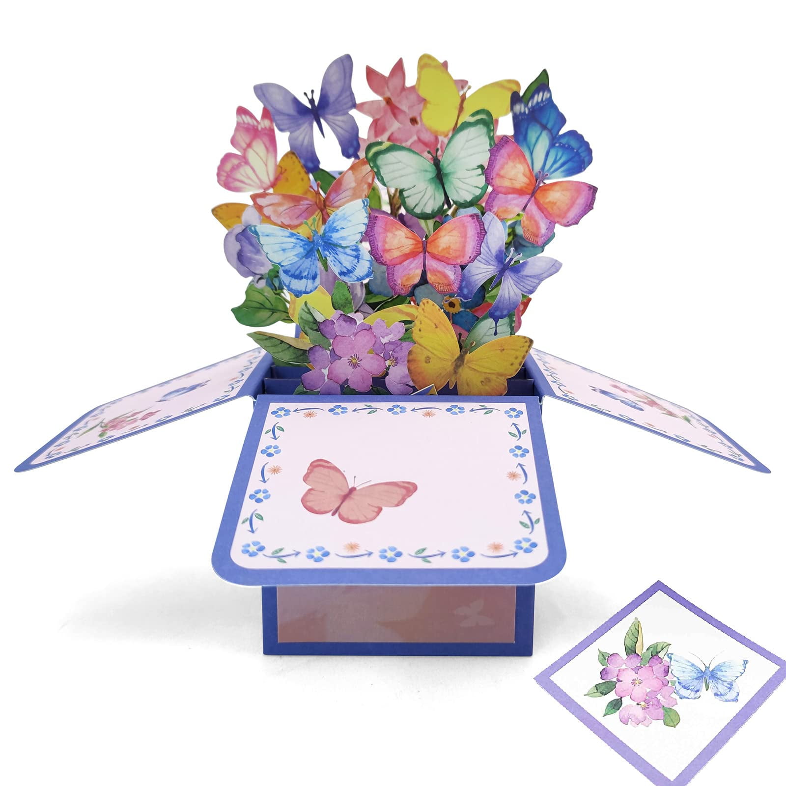 Banzk 3D Bouquet Pop Up Thank you Card, Teacher Appreciation Card