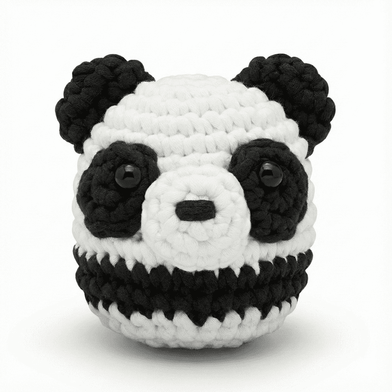 ★Own Borrow Works★ The Woobles Beginner Crochet Amigurumi Kits - Bao Bao the Panda