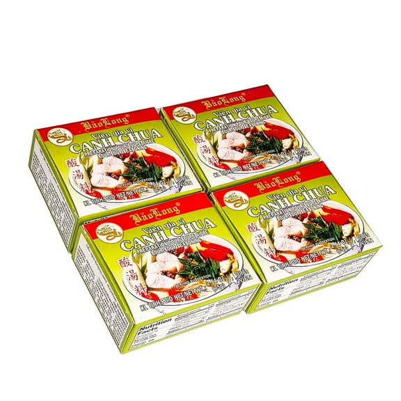 Bao Long CANH CHUA Original Sour Soup Seasoning Cube 4-ct | 4-Pack (16-Cubes)