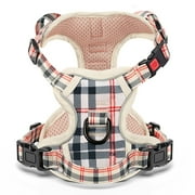 BaoCheng No Pull Vest Harness, Reflective Adjustable Soft Padded Pet Harness with Handle for Small to Large Dogs