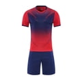 thumbnail image 1 of BaoFuBaoMei Athletic Sets for Boys Girls Summer Short Sleeve Tops and Shorts Outfits Crew Neck Soccer Sportswear Sets, 1 of 6