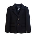 thumbnail image 1 of BaoFuBaoMei Blazers for Boys Girls Solid Color Long Sleeve Jacket Button Slim Collared Fall Clothes for Wedding Ring Bearer Formal Event, 1 of 2