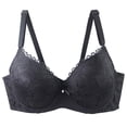 thumbnail image 1 of BaoFuBaoMei Plus Size Lace Bras for Women Lightweight Underwire Bra Supportive Push up Brassiere Lift F Cup Bras, 1 of 2