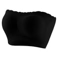 thumbnail image 1 of BaoFuBaoMei Strapless Bras for Women Plus Size Ribbed Wireless Bra Non Slide Supportive Bandeau Bra Soft Everyday Tube Bra, 1 of 5