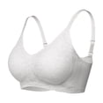 thumbnail image 1 of BaoFuBaoMei Womens Ribbed Bras Plus Size Push up Wireless Bra Adjustable Strap Seamless Brassiere Supportive Breathable Bralette, 1 of 4
