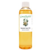 GreenHealth Baobab Seed Carrier Oil 4 fl oz Clear Plastic Bottle w/ Cap