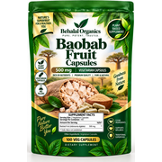 Baobab Fruit 500 mg Quick Release Capsules, 100 Count, Herbal Dietary Supplement