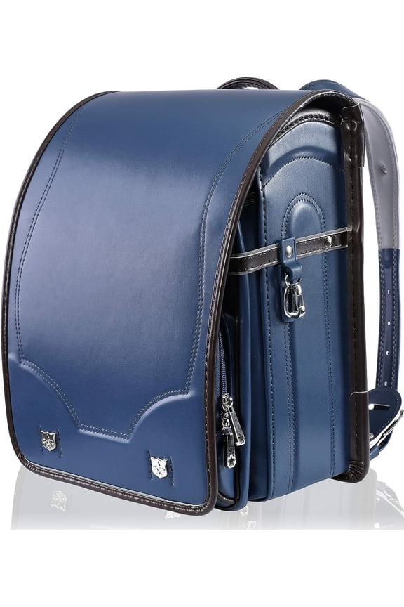 Japanese School Bag for Elementary School Students Randoseru Backpack Basic Plus Version Dark Blue