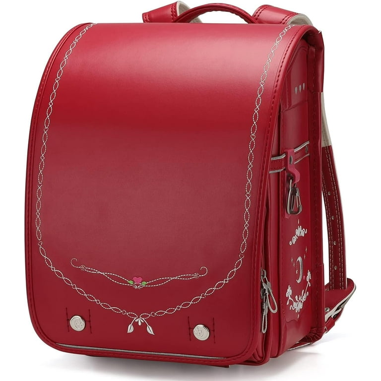Baobab s wish Japanese Schoolbag for Elementary School Students Randoseru Backpack Basic Plus Version Red Walmart