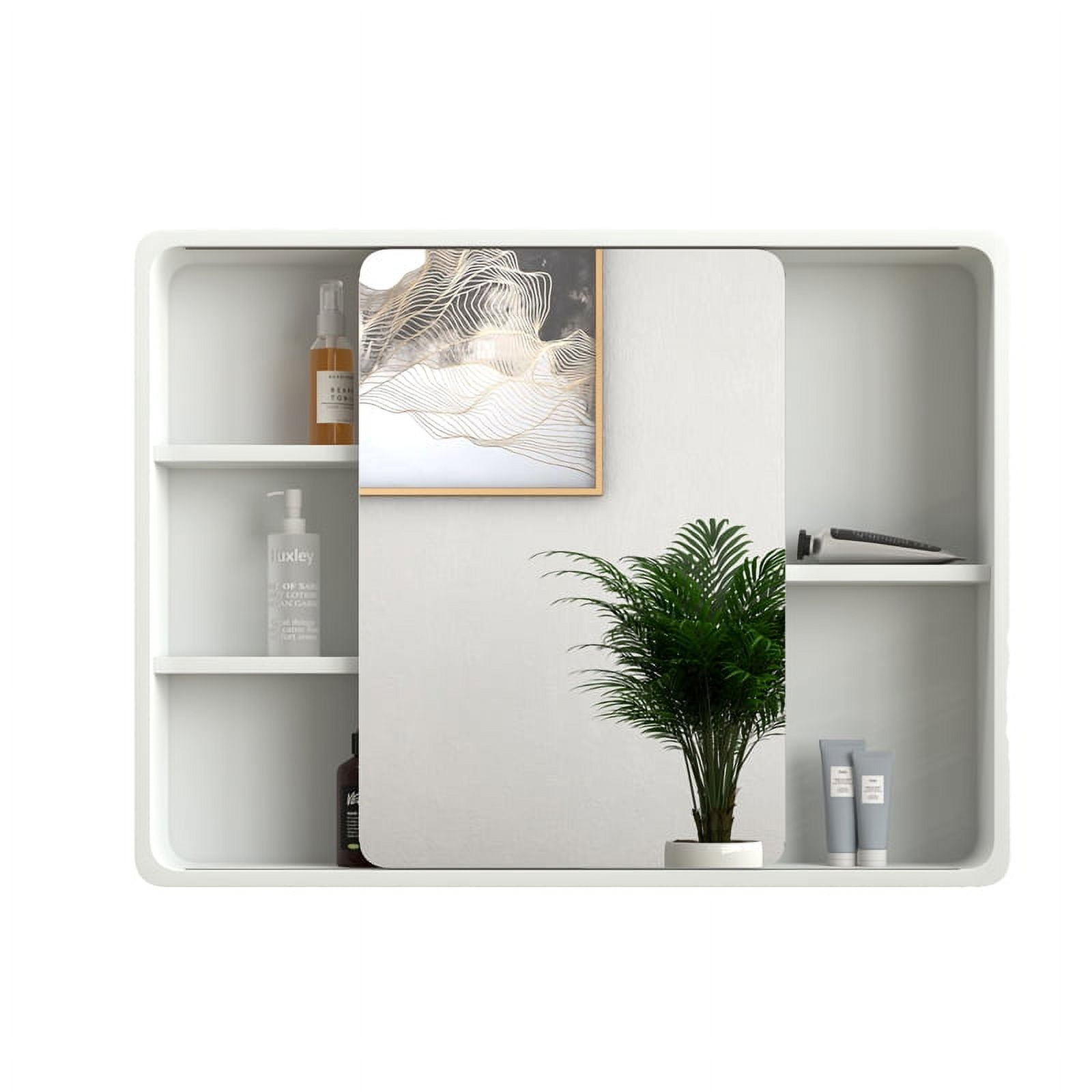 Baobao 32 in x 24 in Wall Mount Bathroom PVC Medicine with
