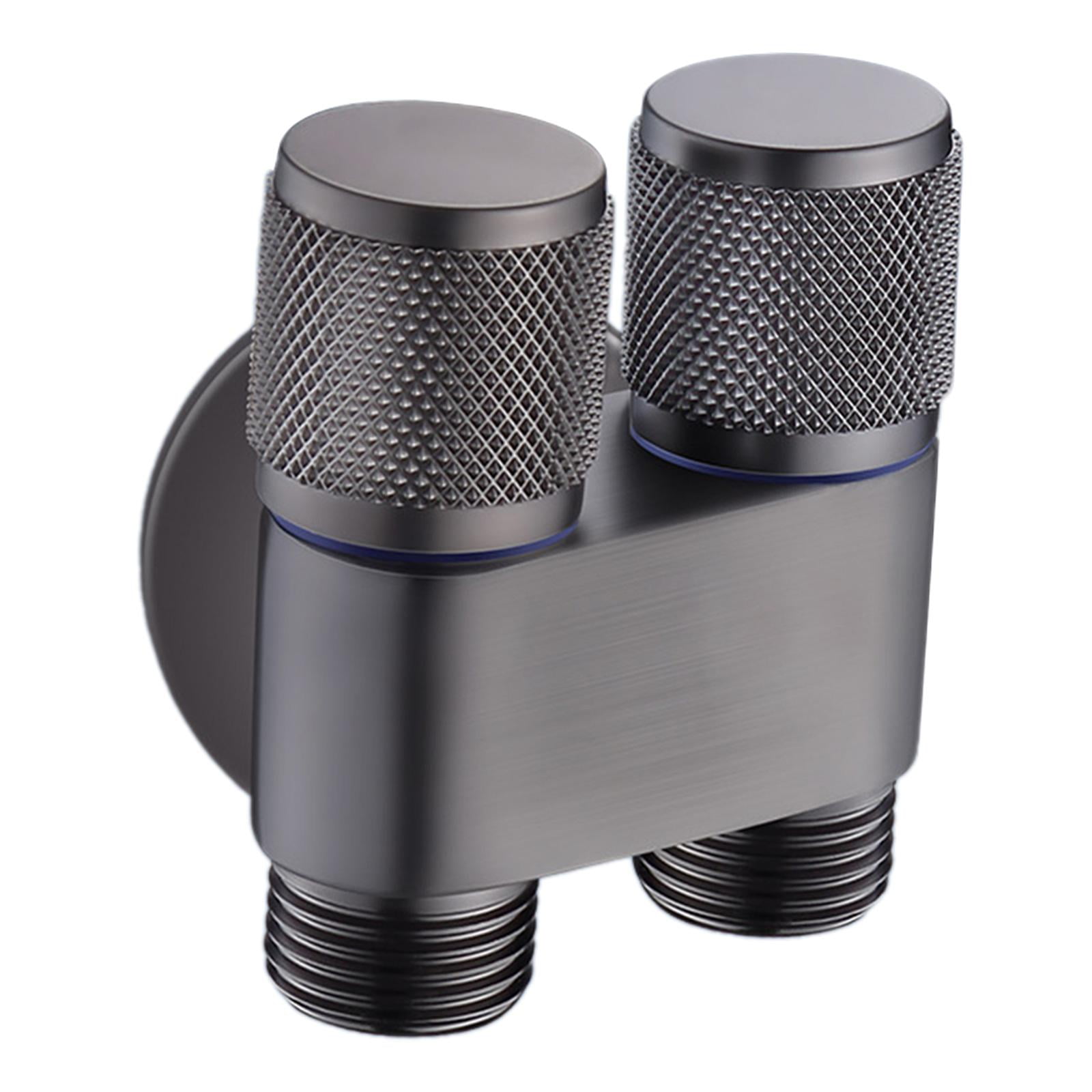 Baoblaze 1 in Two Out Double Control Valve G1/2inch Water Divider Valve ...