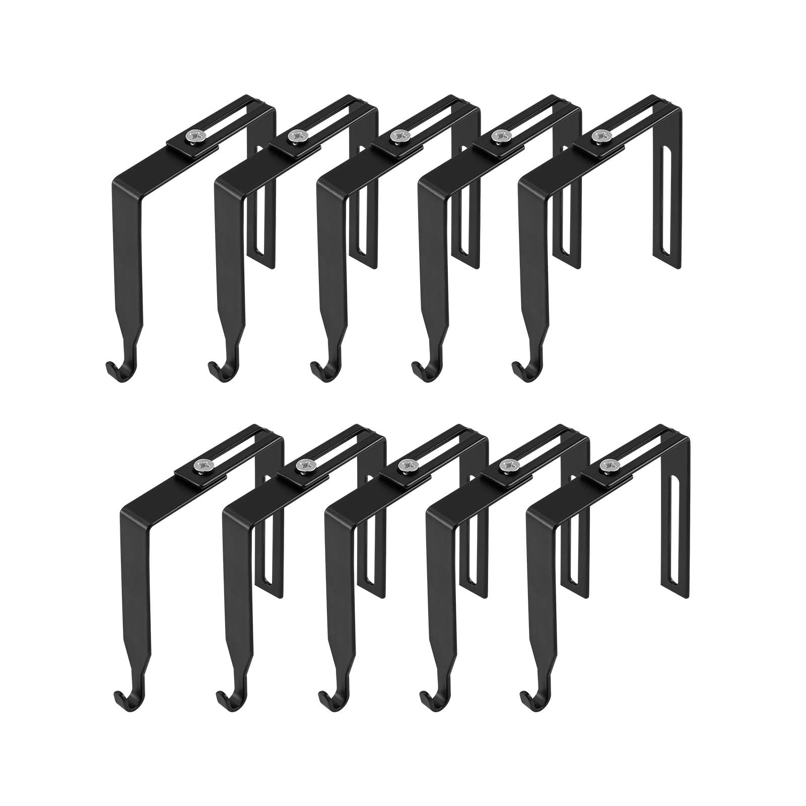 Baoblaze 10 Pieces Adjustable Cubicle Hangers Hanging Coats Accessories