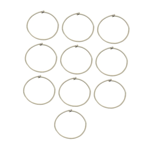 Baoblaze 10 Pieces Trampoline Elastic Ropes Stretch Cord Bungee Rope Accessories Aluminum White