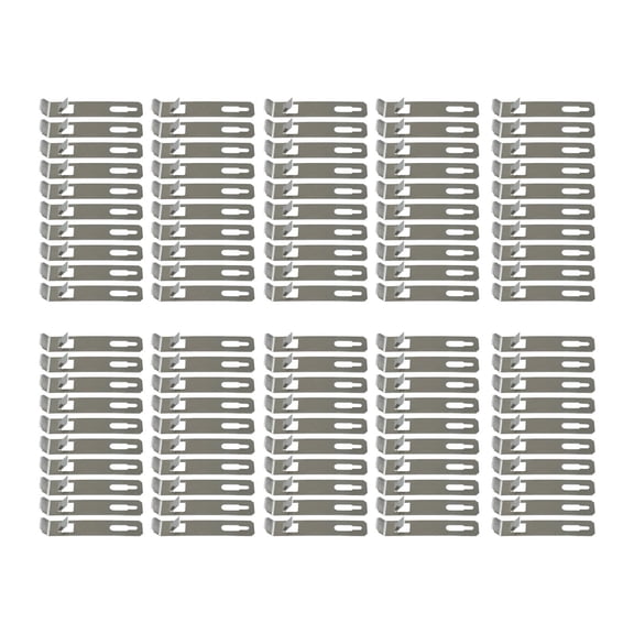 Baoblaze 100Pcs Wall Mounted Hook Fasteners Building Easy to Install Hardware K Hooks Steel 9x0.1x1.9cm