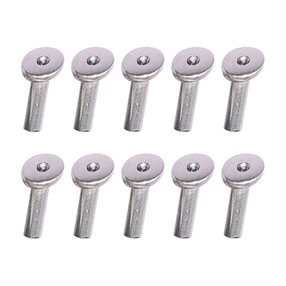 Baoblaze 10Pcs Angled Cables Railing Post Protector Sleeves Wood Post Protector for Porch Pillar Wood Posts Forecourt Wire Rope 0.16cm 30 degrees