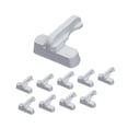 thumbnail image 1 of Baoblaze 12Pcs Sash Jammers Falling Childproof Security Locks Window Locks, 1 of 8