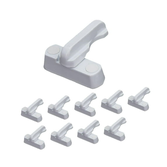 Baoblaze 12Pcs Sash Jammers Falling Childproof Security Locks Window Locks