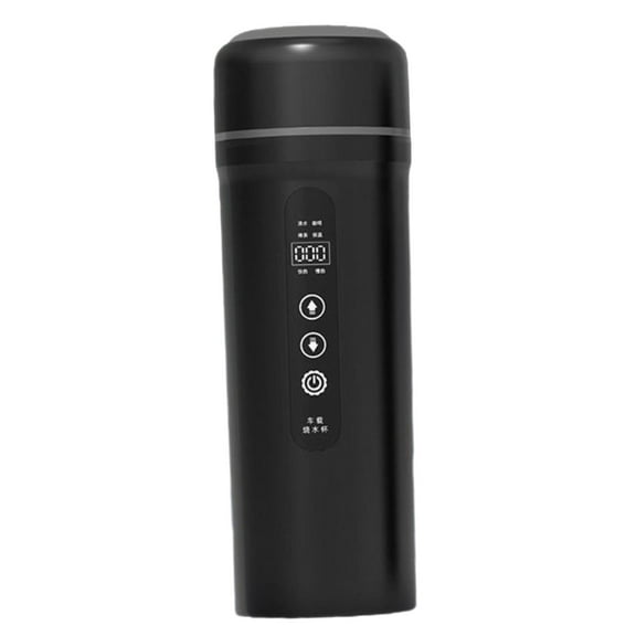 Baoblaze 12V 24V 400ml Car Electric Water Kettle Portable for Heating Coffee Tea Black