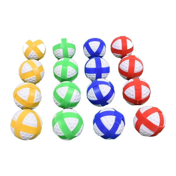 Baoblaze 16Pcs Golf Sticky Balls Sturdy Party Games for Adults Teens Sport Balls Toy