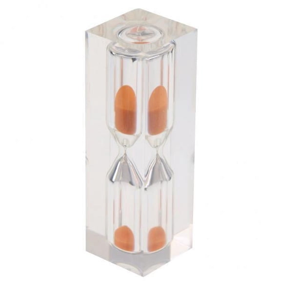 Baoblaze 2-6pack 3 Minutes Clear Acrylic Hourglass Sandglass Sand Timer Kitchen Clock 2 Pcs