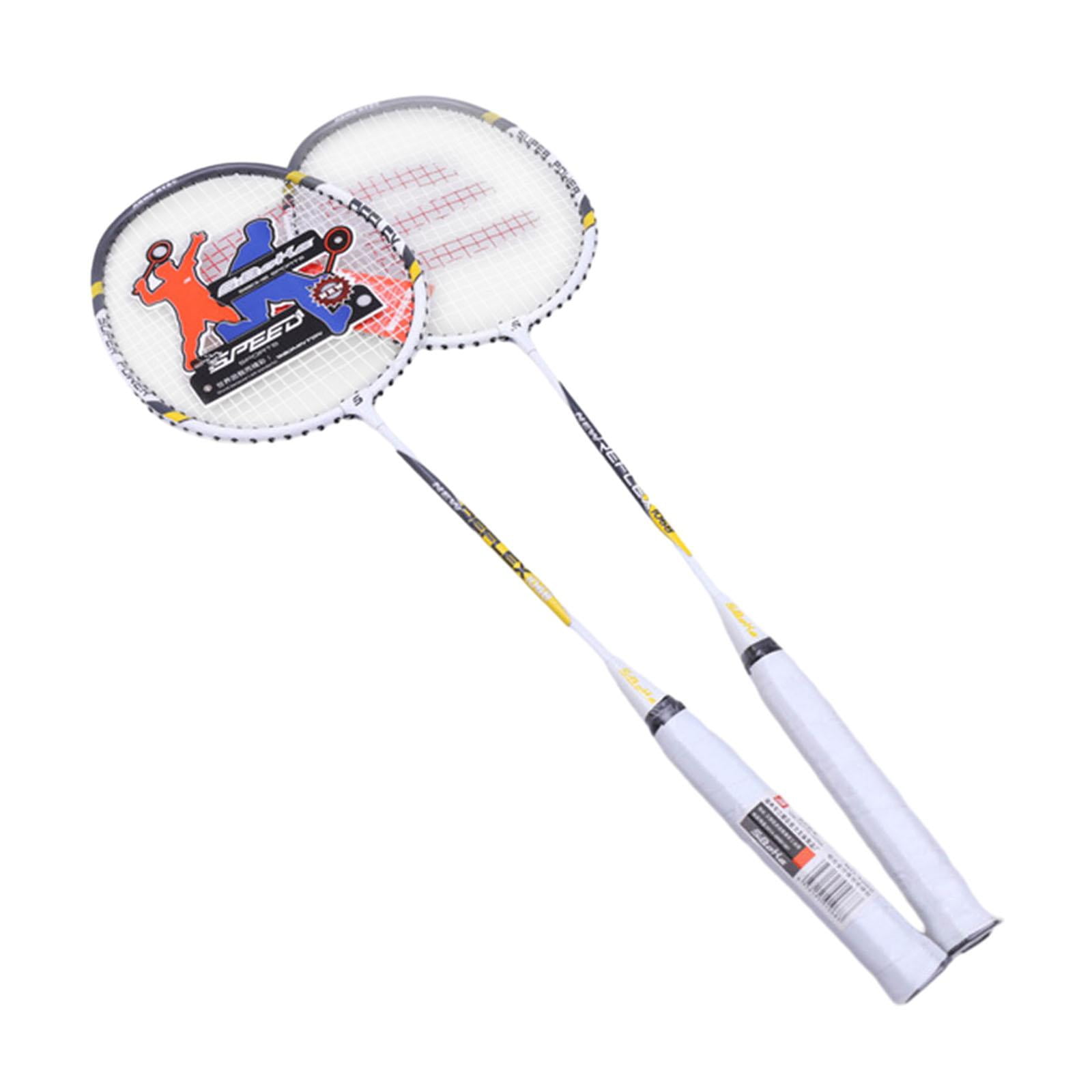 Baoblaze 2 Pieces Badminton Racquet Set Durable Badminton Rackets for Children Adults