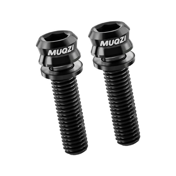 Baoblaze 2 Pieces Bike Handlebar Stem Titanium Screws M6 Spare Part Accessory for M6 19