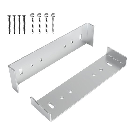 Baoblaze 2 Pieces Mailbox Mount Brackets Easy to Install Mailbox Installation Bracket