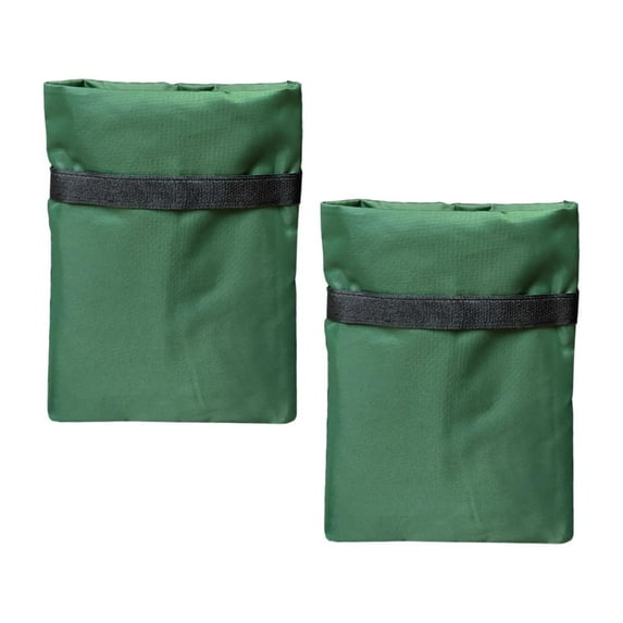 Baoblaze 2 Pieces Outdoor Faucet Covers Winter Freeze Protection Durable Insulated Oxford Dark Green