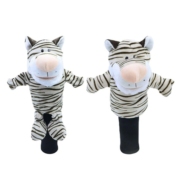 Baoblaze 2 Pieces Tiger Golf Club Head Covers Golf Headcovers Present Soft Adorable