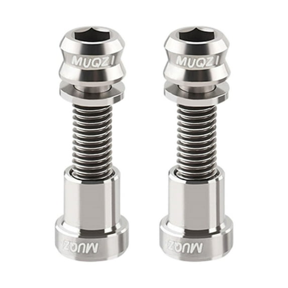 Baoblaze 2 Set Bike Carbon Stem Bolts Nuts Accessories for Cycling Mountain Bikes 23mmx8mm